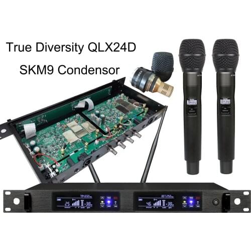 Betagear QLX24D Built-in Distributor SKM9HS Condensor Mic True Diversity Microfones 600/700Mhz Professional Microphone Wireless