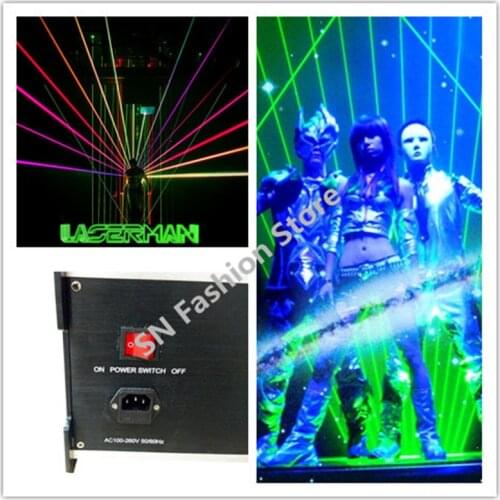 HH05 Colorful 5w laser light projector ballroom dance stage green laser show costumes full color laser man projector/dmx dj
