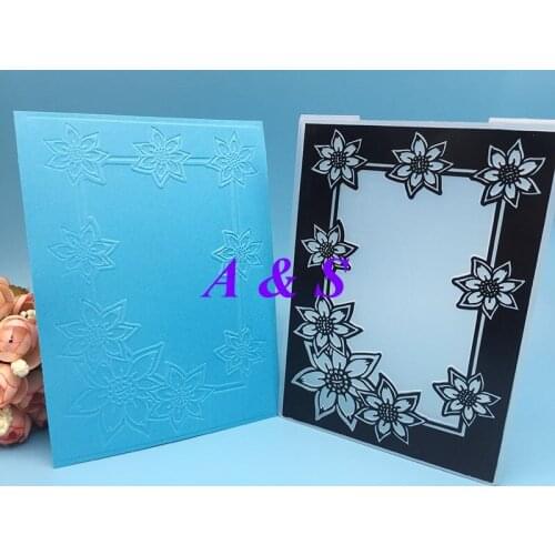 Flower Frame Paper Card Plastic Embossing Folder For DIY Scrapbook Card Envelop Album Frame Decoration Template