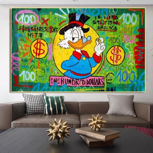 Disney Cartoon Comics Donald Prints Canvas Painting Donald Duck Posters Wall Decor Art Pictures for Living Home Room Decorative