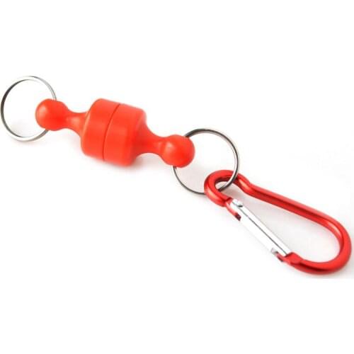 ABS Magnet Buckle Magnetic Suction fast Body Release Carabiner Lanyard Portable Outdoor 11cm 1.7kg Fishing Tackle accessories
