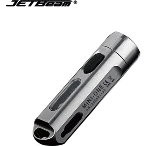 JETBEAM MINI-ONE Rechargeable Mini Led Flashlight 500LM 365nm UV Light Stainless Steel Use XP-G3 LED Portable Keychain Light