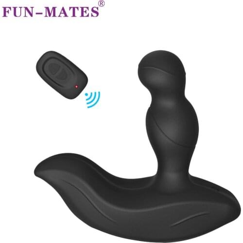Men Prostate Massager Vibrator Anal Butt Plug Erotic Adult Sex Toys Wireless Remote Control Silicone Male Vibrating Tool
