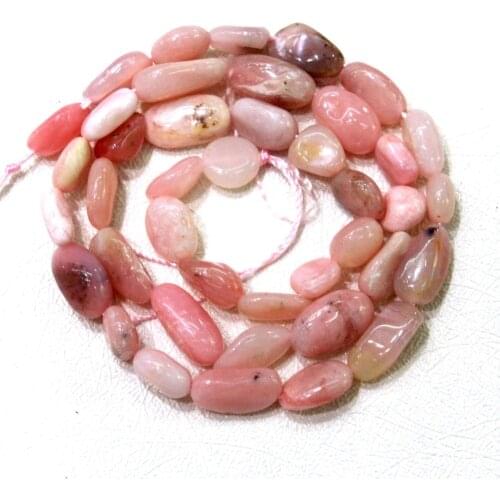 Wholesale Grave lirregular Shape Natural Pink Opal Stone 5-8 mm Beads For Jewelry Making DIY Bracelet Necklace 15'' 40PCS