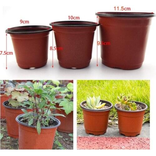Plastic Nursery Pot Planter Pots Containers Plant Flower Starting Planting Tray Grow Box for Home Garden Supplies 9cm 10cm 12cm