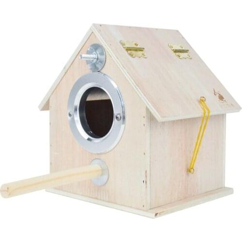 Birds Nest Parrot Breeding Box Outdoor Breeding Box Bird Garden Shelter Perch Residence