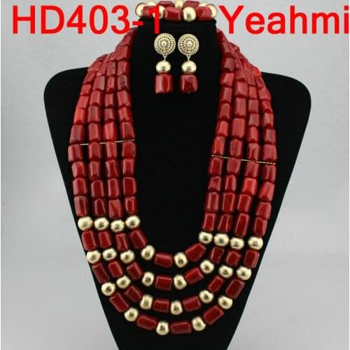 Luxury New Indian Wedding Bib Coral Necklace Earrings Set Fashion Chunky Bridal Jewelry Sets Dubai Gold Coral Jewelry Set