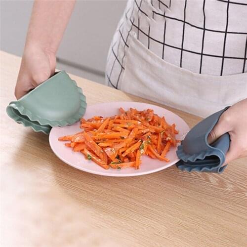 Silicone Anti-Scald Oven Glove Kitchen Barbecue Insulation Dumpling-Shaped Glove Dish Tray Insulation Glove