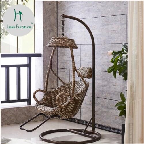 Louis Fashion Patio Swings Indoor Adult Hanging Chair Balcony Bird Nest Dormitory Single Simple Modern