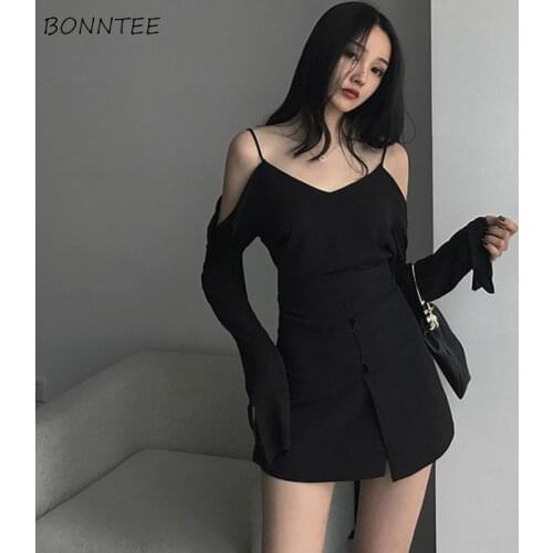 Skirts Women A-line Mini Solid Empire Casual Large Size Korean Style Daily Irregular Side-slit Chic Simple High Quality Summer
