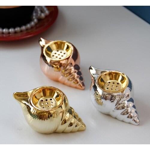 Golden Silver ceramic incense burner incense smoke ornaments decorate the Arab Middle East