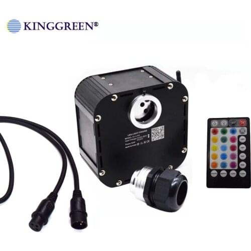 1X DMX512 RGB Fiber Optic Light Engine Twinkle 50W LED illuminator for Ceiling Star Decoration free shipping