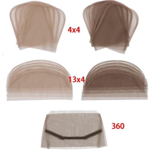 4*4 13*4 360 Wig Lace Net Light Color Closure Frontal Base Hair Net For Making Lace Wigs Wig Accessories