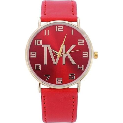 Reloj Mujer Womens Watches New Ultra-thin Color Dial TVK Watch Fashion Four-Color Leather Quartz Ladies Dress Watch Gift Montre