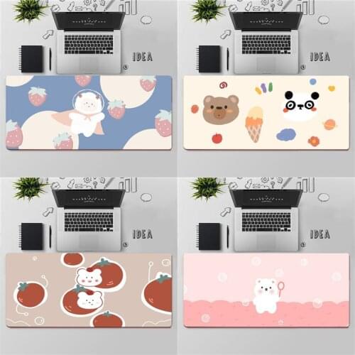 FHNBLJ Top Quality Cute Japense Rabbit Bear Anime Office Mice Gamer Soft Mouse Pad Free Shipping Large Mouse Pad Keyboards Mat