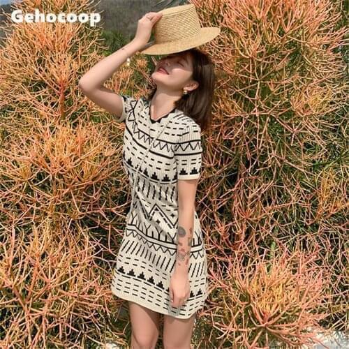 Белые летние платья GEHOCOOP China At AliExpress