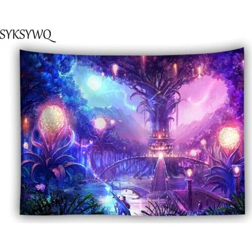 Indian mandala wall hanging tapestry psychedelic wall blanket tenture bohemian decoration dorm decor carpet