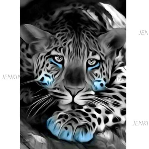 Jenkins 5D Diy Diamond Painting Animals Tiger Pattern Embroidery Mosaic Craft Kits Cross Stitch Handmade Rhinestone Craft Art