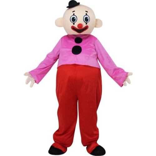 Bumba brothers mascot costume Pipo clown mascot Costume Fancy Dress Outfit with free shipping