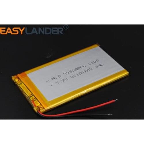 395089 3.7V 2100mAh Polymer Li-ion Battery For Bluetooth Notebook Tablet PC PDA E-Book Power Bank Portable DVD GPS 405090