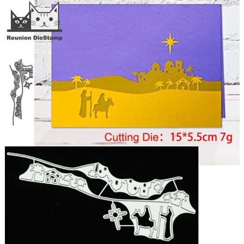 Reunion Desert Jesus METAL CUTTING DIES Stencil Scrapbooking Photo Album Card Paper Embossing Craft DIY 2020 New Metal Dies Mold