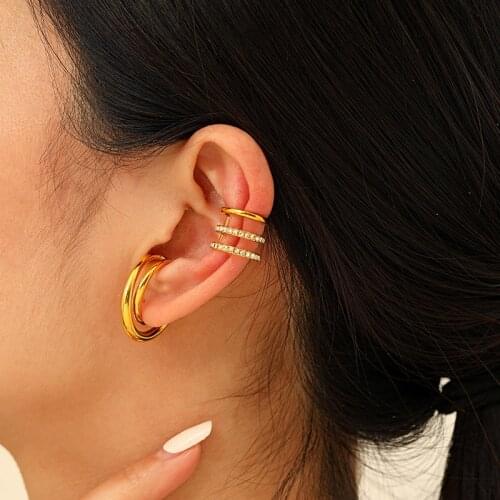 Fashion Punk Rock Super Fairy Goddess Ear Bones Clip For Hip Hop Girls Simple Delicate Earrings Women Jewelry Party Accessories