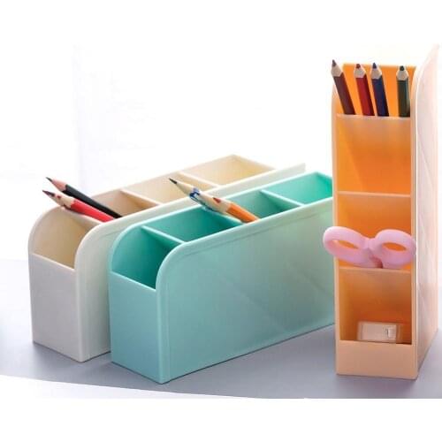 Desktop Makeup Brushes Pen Pencil Storage Box Cosmetics Organizer Holder Case Easy Access Cosmetics Holder Brushes Organizer