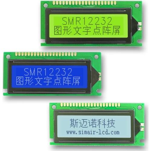 New 20 PIN 80x36mm 122*32 LCM SBN1661G 12232 LCD Display Screen Module 122x32 Graphic Dot Matrix LCD Panel LED white Backligh