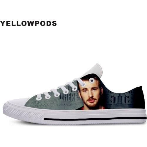 New Canvas Men Casual Shoes Chris Evans Hot Fashion For Men/women High Quality 3D Printing Chris Evans Off White Shoes Man