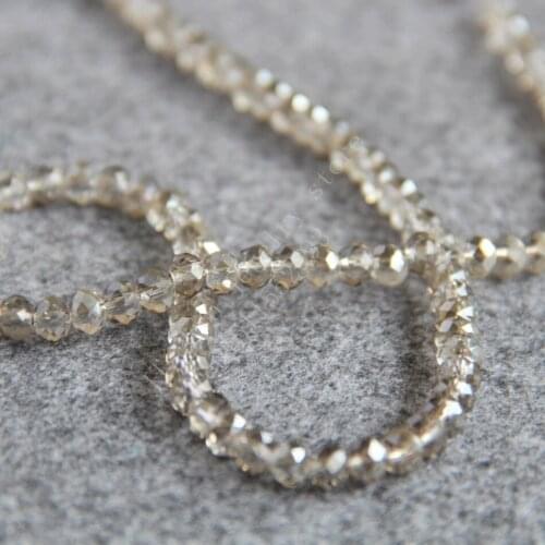 T8237 Charming 4X6mm Faceted Gray AB+ colorful glass Crystal beads!Fit For Making Bracelet&Necklace DIY Jewelry wholesale