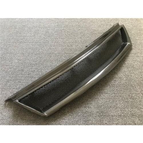 Real Carbon Fiber Front Grille Grill Trim Cover for Toyota Mark X 2004-2009