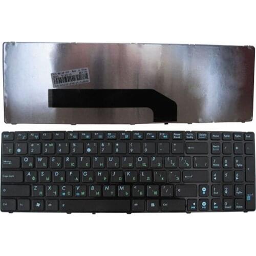 Russian laptop keyboard for ASUS K50AE K50X K50ID K50IE K50IO K50IL K50IP X66. With frame