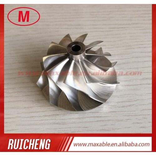 TB25 46.50/60.13mm 10+0 blades turbo milling/aluminum 2618/billet compressor wheel