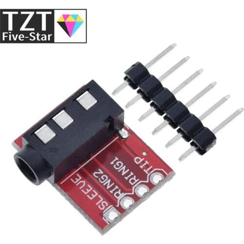 TZT TRRS 3.5mm Jack Breakout Headphone Video MP3 Jack Professional module