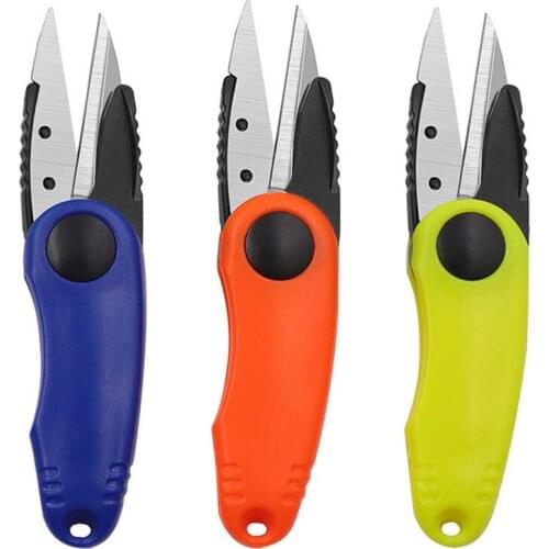 URANN 1Pcs Foldable Shrimp-Shaped Fishing Scissors Cut Fishing Line Trimming Nipper Essential Cross Accessories
