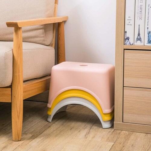 Thicken Plastic Square Stool Childrens Low Stool Living Room Small Bench home Adult Change Shoes Stool Kids Gift