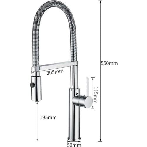 Vidric Newly Arrived Pull Out Kitchen Faucet Gold/Chrome/nickel/black Sink Mixer Tap 360 degree rotation kitchen mixer taps Kitc