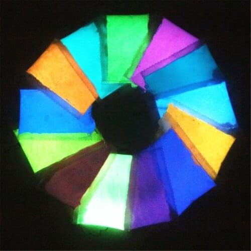 14 Colors Acrylic Paint Glow in the Dark gold Glowing paint Luminous Pigment Fluorescent Powder painting for Nail Art supplies