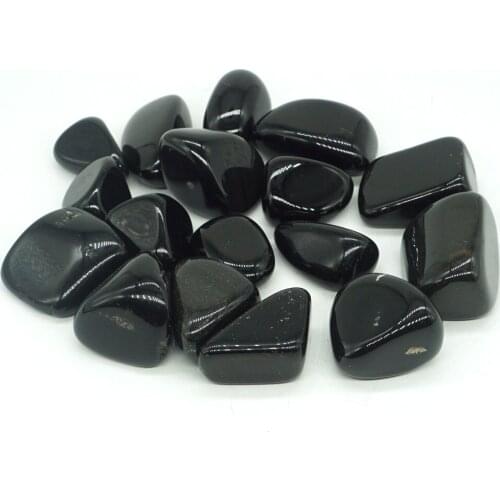 Black Obsidian Tumbled Stone Irregular Polished Natural Rock Quartz Chakra Healing Decor Minerals Collection