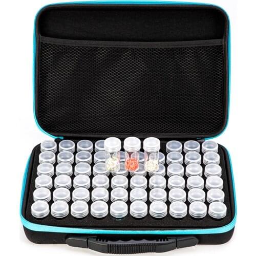 60 Slots Diamond Painting Accessories Diamond Embroidery Bead Storage Bottle Multi-function Handbag Tools Kits