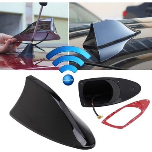 Car Styling Radio Shark Fin Antenna Stickers for mercedes w203 ford focus mk2 hyundai i30 passat b8 mazda 3 fiat 500 peugeot 407