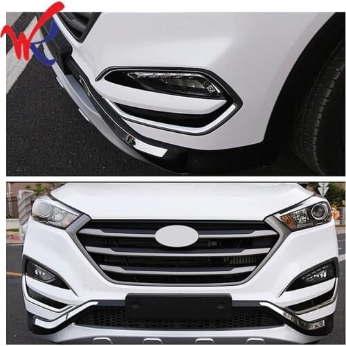 Loyalty for Hyundai Tucson 2015 2016 2017 Front Fog Light Lamp Cover Trim ABS Chrome Car Accessories