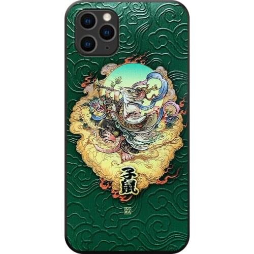 Rat 3D Emboss Phone Case For Xiaomi Redmi POCO X2 F2 Pro Note 7 8 9 Pro 8T 7A 8A 10 9 8 Lite 9T 9Tpro Soft TPU Cute Animal Matte