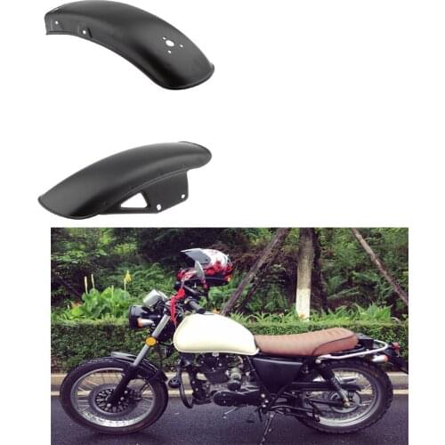 Black Motorcycle Front Rear Mudguard Mud Guard For Suzuki GN125 GN250 high quality stainless steel durable