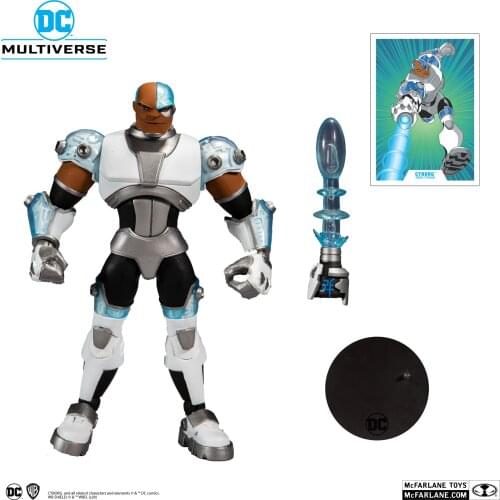 DC Comics Titans Cyborg Victor Stone Scale 1/10 Joints Movable 7-inches Action Figure Model Ornament Toys Birthday Gifts