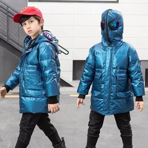 Childrens Down Jackets for Boy Coat Thick Altman Bright-faced Washless Jacket Children Winter Outerwear Kids Clothing 3-13Years