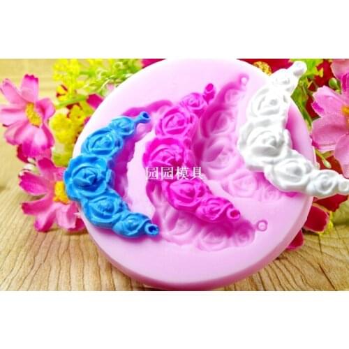 F169 Flower Silicone Fondant Mold Gum Paste Cake Decorating cake topper Mould