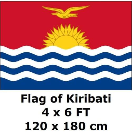 Kiribati Flag 120 x 180 cm 100D Polyester Large Big Flags And Banners