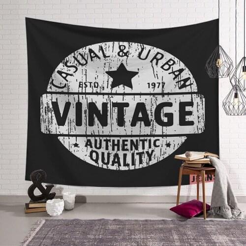 Letter pattern Wall Rugs Tapestry Hanging Decor Dorm Room Decoration Tapestry Psychedelic Wall Prints 95X73cm