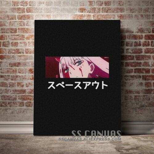 Zero Two Darling in the Franxx Canvas Painting Decor Wall Art Pictures Bedroom Study Home Living Room Decoration Prints Poster